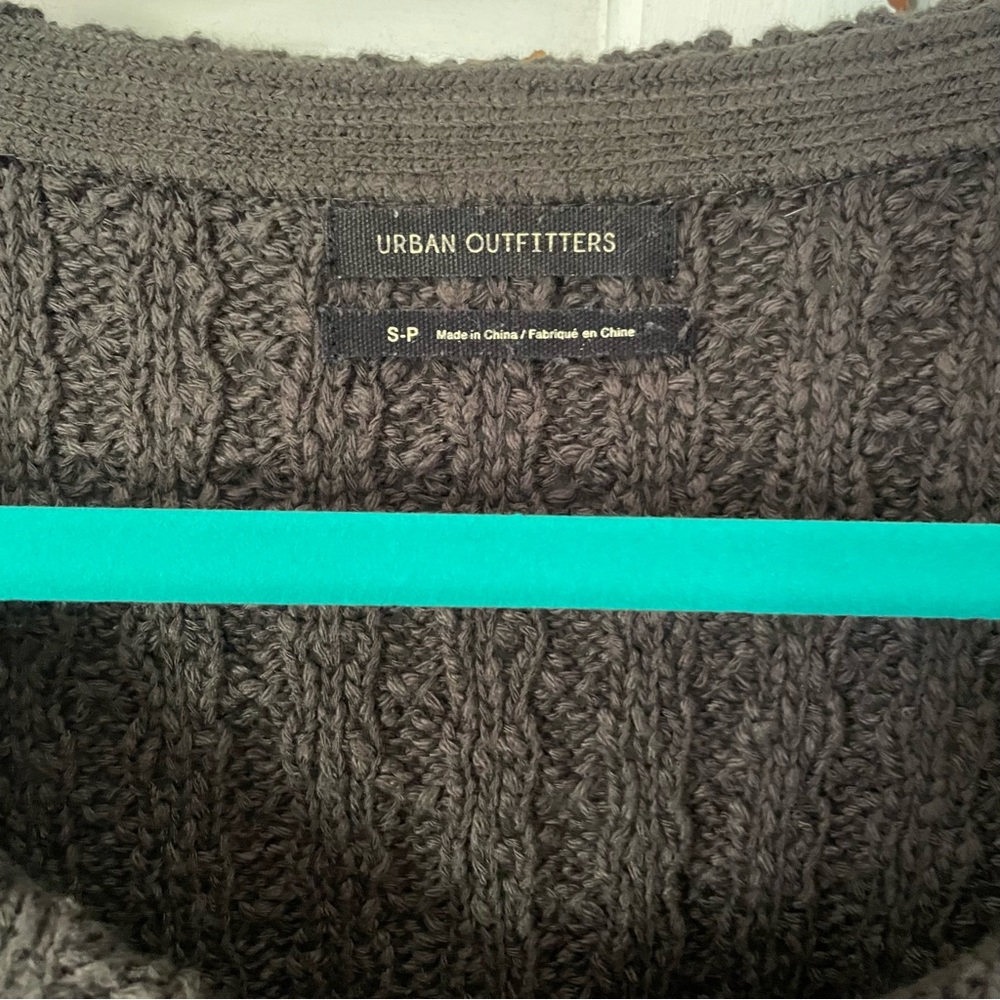 Urban Outfitters Dark Gray Cable Knit Sweater - Picture 2 of 3